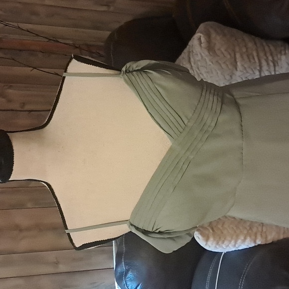 Sage Chiffon Birdy Grey Bridesmaid Dress Size M Formal Wedding Preowned - Picture 2 of 8